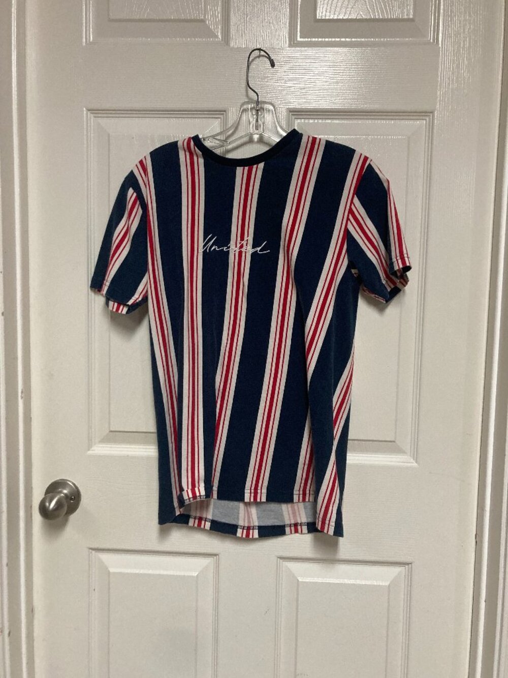 Denim & Flower Ricky Singh Red white and blue United tee shirt size S Men's